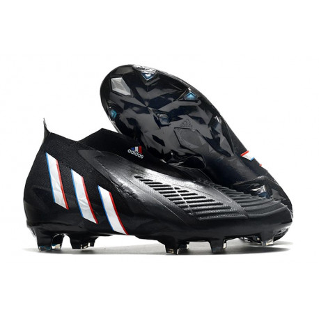 Buty Piłkarskie adidas Predator Edge+ FG Czarny Biały Czerwony 