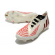 Buty piłkarskie adidas Predator Edge.1 FG Biały Czerwony Złoto