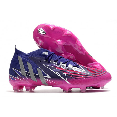 Buty piłkarskie adidas Predator Edge.1 FG Fioletowy Srebro Różowy
