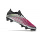 Korki piłkarskie adidas Predator Edge.1 L FG Srebro Czarny Różowy