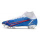 Nike Buty Mercurial Superfly 8 Elite FG Niebieski Czerwony