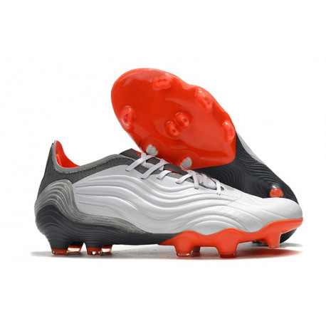 Buty piłkarskie adidas Copa Sense.1 FG Biały Czerwony Żelazny Metaliczny