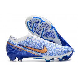 Buty piłkarskie Nike Zoom Mercurial Vapor 15 FG Lucent Pack Biały Niebieski Złoto