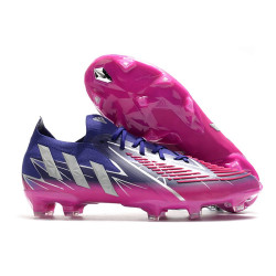 Korki piłkarskie adidas Predator Edge.1 L FG Fioletowy Srebro Różowy 