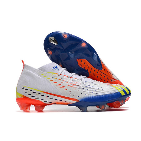 Buty piłkarskie adidas Predator Edge.1 FG Biały Zawistny Niebieski 