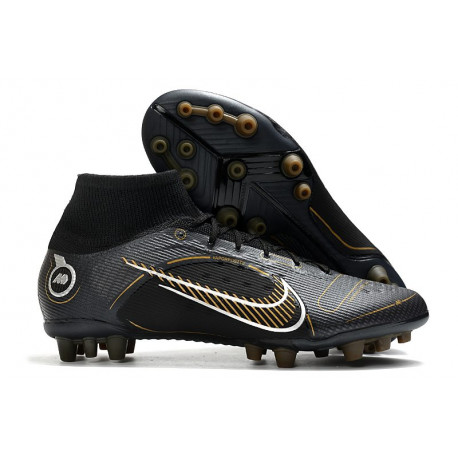 Buty Nike Mercurial Superfly 8 Elite AG Czarny Złoto Srebro