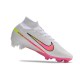 Nike Air Zoom Mercurial Superfly 9 Elite FG Biały Różowy