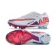 Nike Air Zoom Mercurial Vapor XV FG Biały Różowy Niebieski