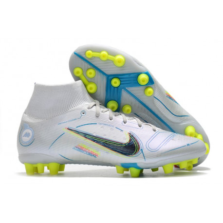 Buty Nike Mercurial Superfly 8 Elite AG Szary Niebieski Czarny 