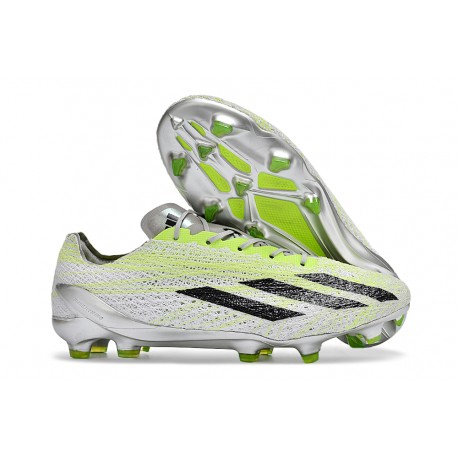 Korki adidas X Crazyfast Strung + FG Biały Zielony Czarny