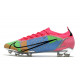 buty piłkarskie Nike Mercurial Vapor 14 Elite FG Niebieski Różowy Zielony 