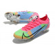 buty piłkarskie Nike Mercurial Vapor 14 Elite FG Niebieski Różowy Zielony 