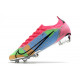 buty piłkarskie Nike Mercurial Vapor 14 Elite FG Niebieski Różowy Zielony 