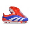 adidas Predator Elite Laceless FG Niebieski Biały Czerwony