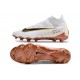 Korki Pilkarskie Nike Phantom GX Elite DF FG Biały Złoto