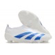 adidas Predator Elite Laceless FG Biały Niebieski