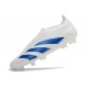 adidas Predator Elite Laceless FG Biały Niebieski