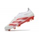 adidas Predator Elite Laceless FG Biały Czerwony