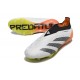 adidas Predator Elite Laceless FG Biały Czarny Pomarańczowy