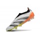 adidas Predator Elite Laceless FG Biały Czarny Pomarańczowy