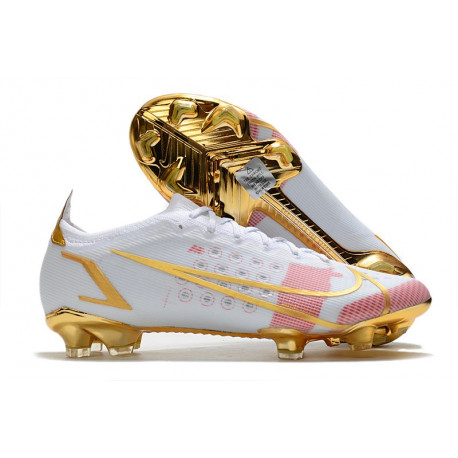 Korki Nike Mercurial Vapor 14 Elite FG Biały Złoto