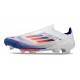 Korki adidas F50+ FG Biały Niebieski Czerwony