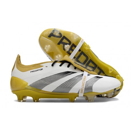 adidas Predator 24 Elite Foldover FG Czarny Biały Złoto