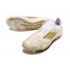 Korki adidas F50 Elite Sznurowadeł FG Biały Złoto