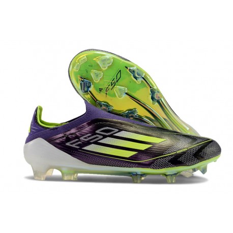 Korki adidas F50 Elite Sznurowadeł FG Fioletowy Zawistny
