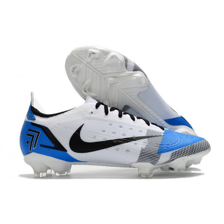 Korki Nike Mercurial Vapor 14 Elite FG Biały Niebieski Czarny 