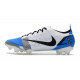 Korki Nike Mercurial Vapor 14 Elite FG Biały Niebieski Czarny 