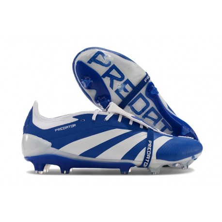 adidas Predator 24 Elite Foldover FG Niebieski Biały