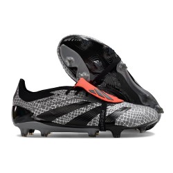 adidas Predator 24 Elite Foldover FG Czarny Wilczy Czerwony