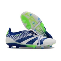 adidas Predator 24 Elite Foldover FG Biały Niebieski Zielony