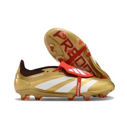 adidas Predator 24 Elite Foldover FG Złoto Biały Czerwony