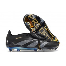 adidas Predator 24 Elite Foldover FG Czarny Szary