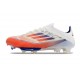 Buty Piłkarskie adidas F50 + Elite FG Biały Czerwony Niebieski