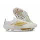 Buty Piłkarskie adidas F50 + Elite FG Biały Złoto