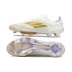 Buty Piłkarskie adidas F50 + Elite FG Biały Złoto