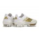 Buty Piłkarskie adidas F50 + Elite FG Biały Złoto