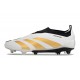 adidas Predator Elite Laceless FG Biały Złoty