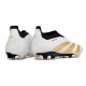 adidas Predator Elite Laceless FG Biały Złoty