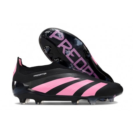 adidas Predator Elite Laceless FG Czarny Różowy