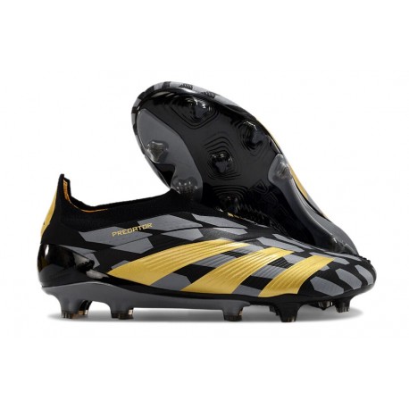 adidas Predator Elite Laceless FG Czarny Złoto