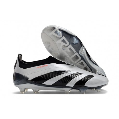 adidas Predator Elite Laceless FG Srebro Czarny