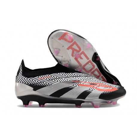 adidas Predator Elite Laceless FG Czarny Srebro Czerwony