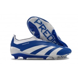 adidas Predator Elite Laceless FG Niebieski Biały