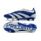 adidas Predator Elite Laceless FG Niebieski Biały
