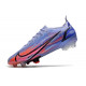 Korki Nike Mercurial Vapor 14 Elite FG Mbappe Fioletowy Srebrny metalik