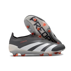 adidas Predator Elite Laceless FG Czarny Biały 